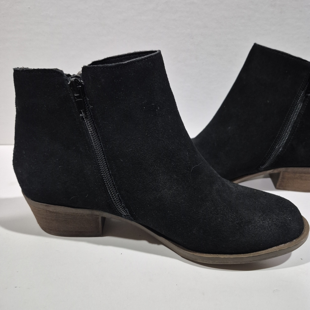 Kensie Black Suede Ankle Booties
